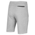 thumbnail image 3 of 9 Crowns Men's Casual Zipper Pockets French Terry Gym Shorts (Heather Grey, XX-Large), 3 of 5