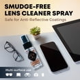thumbnail image 2 of The View Optique Anti-Reflective Lens Cleaner Spray Kit – (1) 1oz Glasses Cleaner Spray, (1) Microfiber Cloth for Eyeglasses, Sunglasses, Lenses, Screens and Camera Cleaning Kit (2 Piece Set), 2 of 7