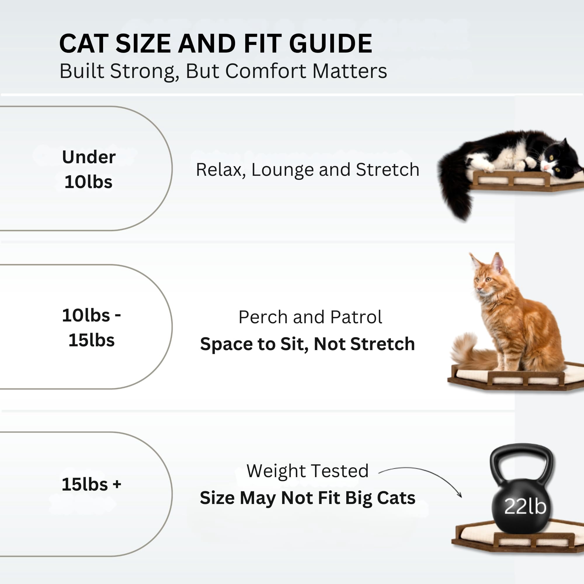 Cat Wall Shelves - Safe And Sturdy Furniture Stylish Wood Corner Shelf With 3 Steps For Cats Up To 15lbs Cushioned Perch Stairs Climbing Playing Dark Brown