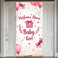 thumbnail image 3 of Decorative Design Welcome Home Baby Girl Pink Balloons Glitter Background for Baby Shower Welcome Party Newborn Celebration, 3 of 8