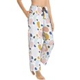 thumbnail image 2 of Uemuo Geometric Spots Pattern Women's Wide Leg Palazzo Lounge Pants with Pockets Light Weight Loose Comfy Casual Pajama Pants-Medium, 2 of 9