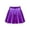 Purple, variant on Girls Shiny Metallic Dance Skirt Flared Hip Hop Jazz Dance Skort