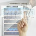thumbnail image 4 of Spaco 43 Bottle Wine Cooler Refrigerator Dual Zone Temperature Control with 8 Shelves-Black, Digital Temperature Control Compressor Wine Cellar, Fast Cooling Low Noise No Fog, 4 of 8
