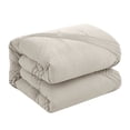 thumbnail image 4 of Grace Living Fitzgerald Polyester Comforter Set - Pleated, Solid Neutral Color, 4 of 6