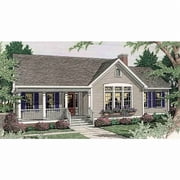The House Designers: THD-3626 Builder-Ready Blueprints to Build a Country House Plan with Slab Foundation (5 Printed Sets)