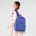 thumbnail image 6 of HUISZJ 3Pcs Strawberry Printed School Backpack, Students Bookbags Set with Lunch Box, Cute Daypack Bag Set for Women College (Dark Blue), 6 of 9