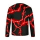 thumbnail image 5 of Blusas y camisas de manga larga con cuello redondo para hombre Camisa con estampado de luces Cuello redondo Manga larga Jersey Camiseta estampada Blusa para hombre Blusa, 5 of 5