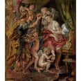 thumbnail image 2 of Peter Paul Rubens 20x22 Gold Ornate Framed and Double Matted Museum Art Print Titled - Alexander and Roxana, 2 of 4