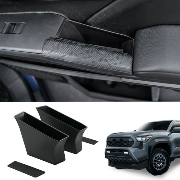 Door Handle Storage Box for 2024 2025 Toyota Tacoma Door Side Storage Tray 2PCS