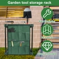 thumbnail image 2 of Garden Tool Storage Rack Lightweight Construction Farm Tool Organizer Complete with Slots and Brackets Garden Tools Ideal for Garden Sheds, 2 of 10