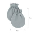 thumbnail image 2 of 6 pairs Newborn cotton baby Gloves Scratch free Gloves Neutral style Newborn gloves for boys and girls 0-6 months old, 2 of 5