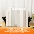 thumbnail image 4 of Peeping Cat Metal Bookend Cute Cat Desk Decorative Bookend Bookshelf Decoration for Bookshelf Office Desk Home Present, 4 of 13