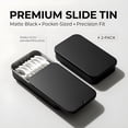 thumbnail image 3 of XIRQI 2Pack Dental Floss Portable Case,Dental Floss Dispenser,Storage 24 Picks Adult Floss in Box,Refillable Glide Floss,Portable Travel Floss Box(Black), 3 of 12