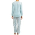 thumbnail image 2 of The Cozy Corner Women's Micro Fleece Plush Pajama Set, 2-Piece, 2 of 3
