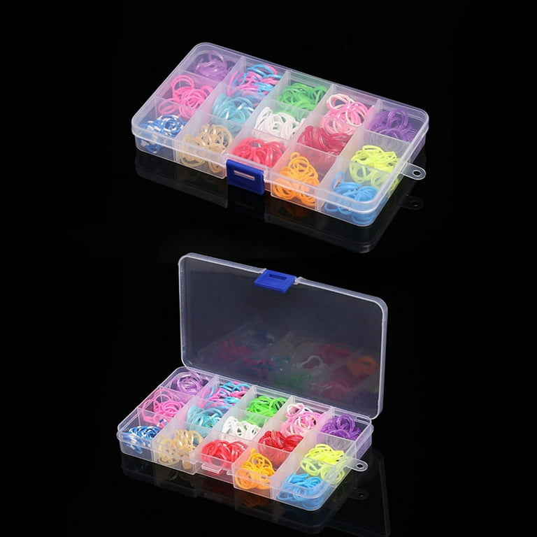 Plastic Bead Organizer: 22x13x5.4 cm with 64 individual Boxes: 5x2