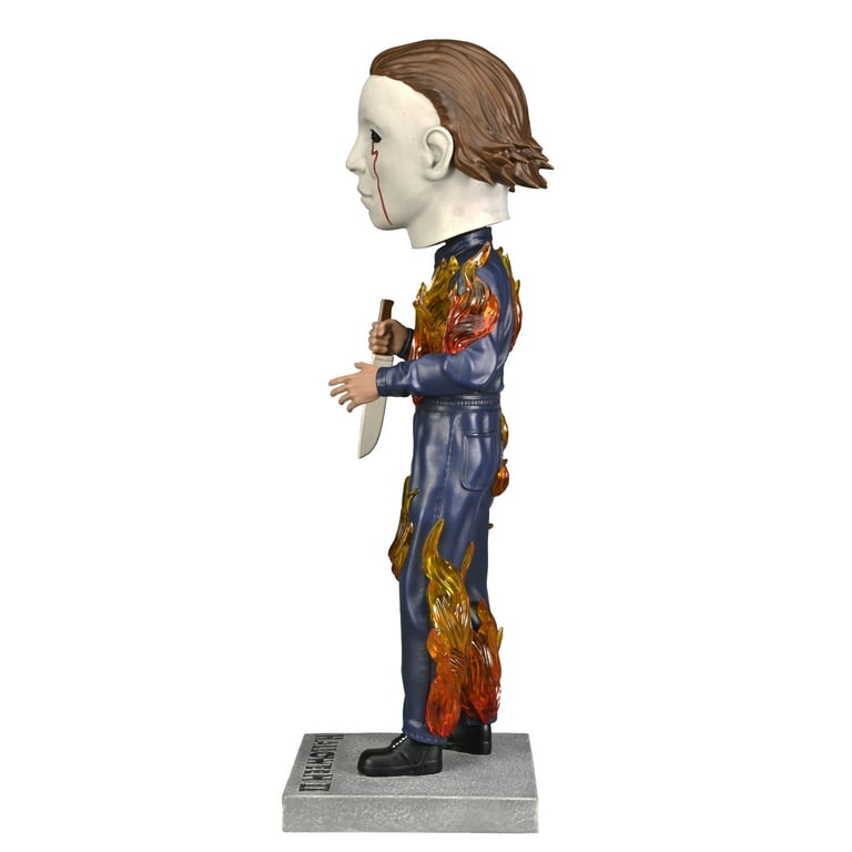 NECA Halloween 2 Michael Myers On Fire Head Knocker 8 Action