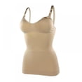 thumbnail image 3 of Women's Maternity Nursing Tank Tops Breastfeeding Double Layer Nursing Camisole Brasieres Pregnancy Maternity Cami Tanks with Built in Bra,Beige L, 3 of 7