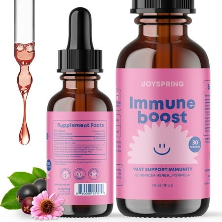 JoySpring Immune Support Booster Drops for Kids - Echinacea Drops