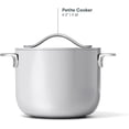 thumbnail image 3 of Caraway Petite Cooker - 2 Qt Ceramic Coated Pot - Free From Forever Chemicals - Perfect for Rice, Grains, or Sauces - Gray, 3 of 6