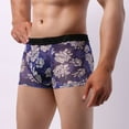 thumbnail image 4 of DPTALR Men's Underwear Boxer Briefs Printed Transparent Lace Breathable Underwear, 4 of 7