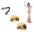 thumbnail image 4 of Hand Cymbals, Sturdy Durable Finger Cymbals Comfortable To Wear Easy To Use  For Belly Dancing For Dance Parties For Children's Parties, 4 of 8
