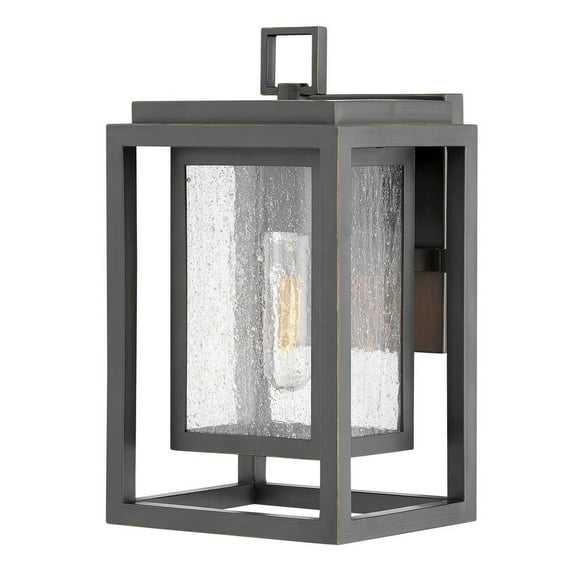 1 Light Small Outdoor Wall Lantern In Transitional Style 7 Inches Wide By 12 Inches High-Oil Rubbed Bronze Finish-Incandescent Lamping Type Hinkley