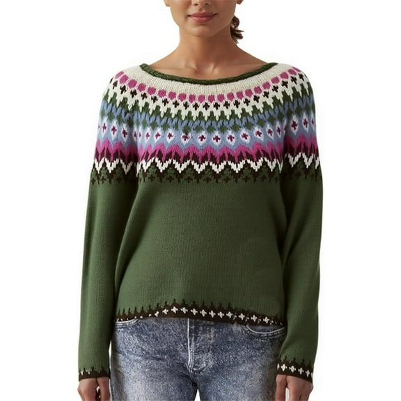 Bovemsi Womens Sweaters Pullover Fall Winter Casual Loose Long Sleeve Knitted Tops Fall Sweaters