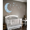 thumbnail image 4 of Moon and Stars Night Sky Vinyl Wall Art Decal Sticker Design for Nursery Room DIY Mural Decoration, 4 of 4