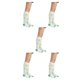 thumbnail image 3 of Qarigey 1 par de calcetines a rayas hasta la rodilla con arcoíris, medias elásticas, estrella de cinco puntas Type2 NO2 Qarigey CBP288688, 3 of 5