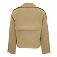 thumbnail image 2 of Chamarra George para Mujer, Tipo Trench Acolchado con Botones Frontales Crema Talla CH, 2 of 4