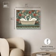 thumbnail image 4 of Lovebirds' Soak Canvas Print Farmhouse Art by Art Remedy, White Frame, 30 x 24, 4 of 6
