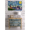 thumbnail image 3 of Philadelphia, Pennsylvania, Starry Night Series (24x36 Giclee Gallery Art Print, Vivid Textured Wall Decor), 3 of 3