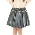 thumbnail image 2 of WhouRiu Toddler Girls Skirts Sequin Pleated Holiday Party Colour Blocking Carnival Skirt Kids Girls Dance Performance Skirt Black,Sizes S, 2 of 4