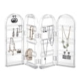 thumbnail image 3 of Transparent Folding Screen Jewelry Display Stand Necklace Bracelet Earrings Organizer Holder Acrylic Jewelry Storage Rack, 3 of 6