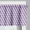 thumbnail image 5 of Ambesonne Mauve Valance & Curtain, Mosaic Crossed Pattern, 55"x30", Mauve Lilac, 5 of 6