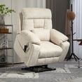 thumbnail image 5 of JUUXO Oversized Recliner Chair Lay Flat 71" Length, Large Power Lift Chair for Elderly, Extra Wide Heated Massage Chair for Big and Tall in 26" Seat Width, 400 lbs, 5 of 6