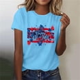 thumbnail image 4 of successthop Independence Day Clothes for Women Happy 4th of July Crewneck Shirt Casual T Shirts Short Sleeve Tops Blue, 4 of 6