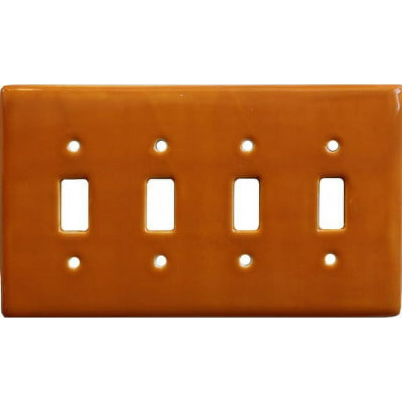 Yellow Talavera Quadruple Switch Plate