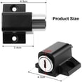 thumbnail image 2 of 2 x White Sliding Patio Door Locks Fixed Bolt Window Security Lock for Child Safety, Black, 2 of 5