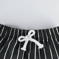 thumbnail image 5 of LIIPEE Girls Boys Casual Shorts 2 Pack Striped Printed Elastic Waist Drawstring Shorts Infant Stylish Fishing Shorts,Blue,9-12 Months, 5 of 8