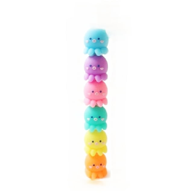 CXYYY 6 PCS Colorful Shaped Highlighter Pastel Highlighter Set Cute Highlighter Stackable Markers For Adults Kids Students Writing School Supplies 10ml