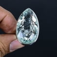 thumbnail image 2 of Black Rutile Pear Gemstone Handmade 925 Sterling Silver Adjustable Ring VJ 1431, 2 of 4