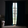 thumbnail image 6 of Top Finel 100% Blackout Velvet Pleated Window Shades, 52 x 90 Inch, Teal Green, 6 of 9