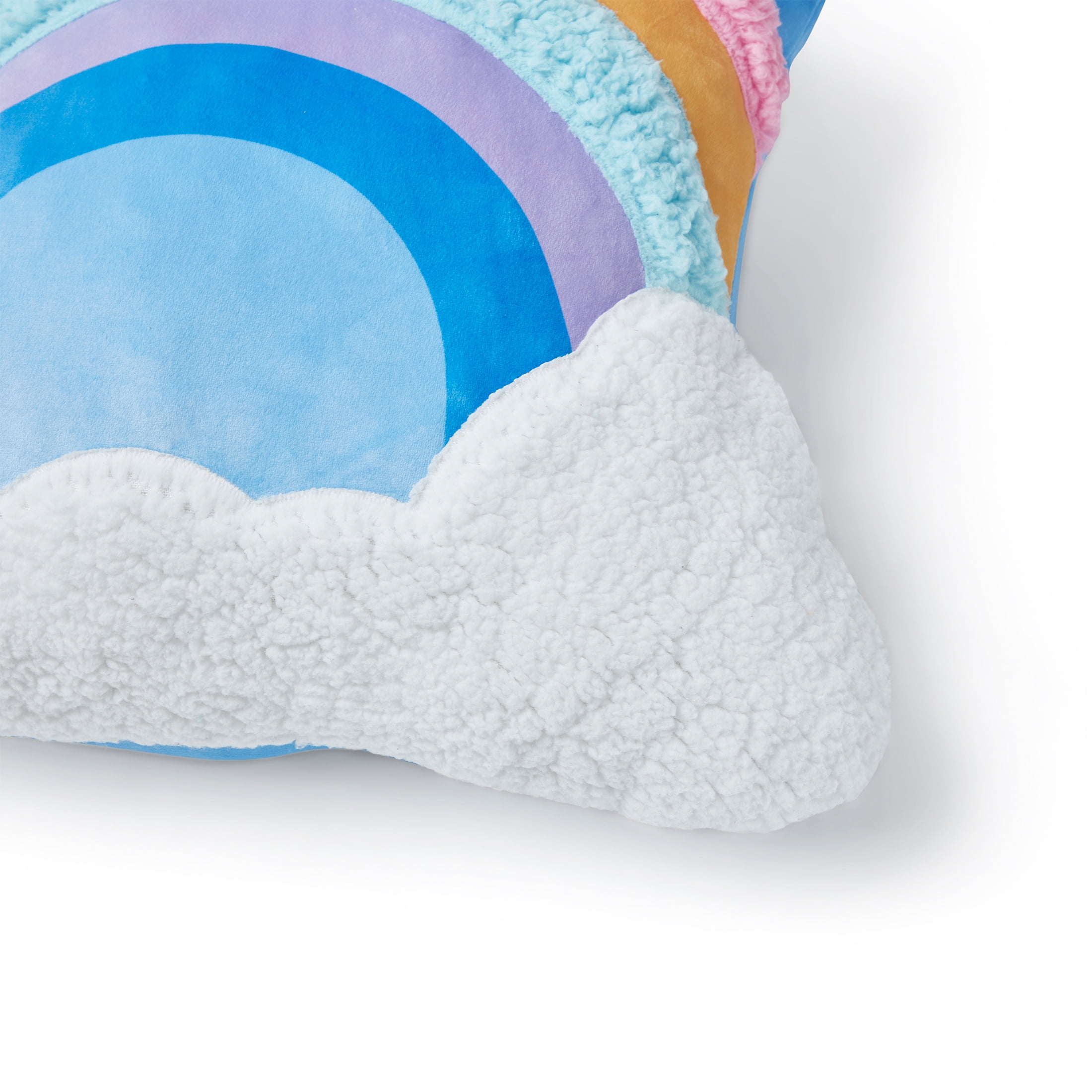 Your Zone Snuggly Pillow, 18" x 18", Multicolor, Rainbow, Decorative