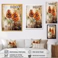 thumbnail image 4 of Designart "Spruce Haven Pine Tree Forest IV" Floral Canvas Wall Art - Traditional Brown Tree Pine Living Room Canvas Art, 4 of 6