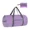 Purple, variant on Round Barrel Bag Foldable Lightweight Packaway Sports Gym Duffle Holdall,Yellow