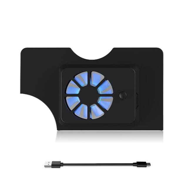 Consola de juegos Ventilador de refrigeración Disipación de calor Soporte de refrigeración externo Radiador Suministros para jugadores Reemplazo para Nintendo Switch OLED Negro Guardung EL022526-01B