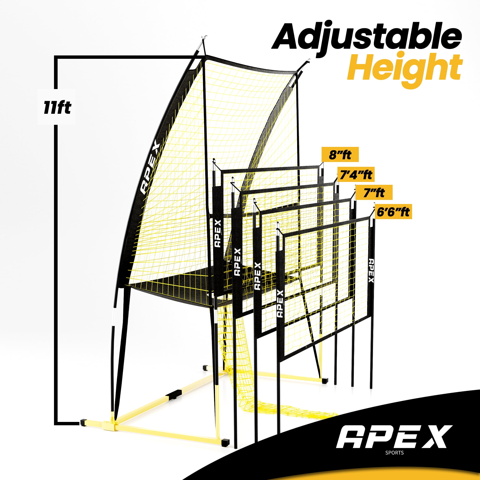 Volleyball Training Net Equipment System - Sturdy, Adjustable, and Portable | Improve Accuracy, Technique, and Skills | Ideal for Indoor/Outdoor Use | Easy Assembly & Storage |