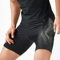 thumbnail image 3 of zeranth Men Swimming Trunks Elastic Soft Quick Dry Breathable Slim Fit Color Matching Mid Waist Bathing Boxers Tight Surfing Water Sports Swimming Shorts, 3 of 6