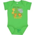 thumbnail image 3 of Inktastic First Birthday Safari Jungle Animals Boys or Girls Baby Bodysuit, 3 of 5